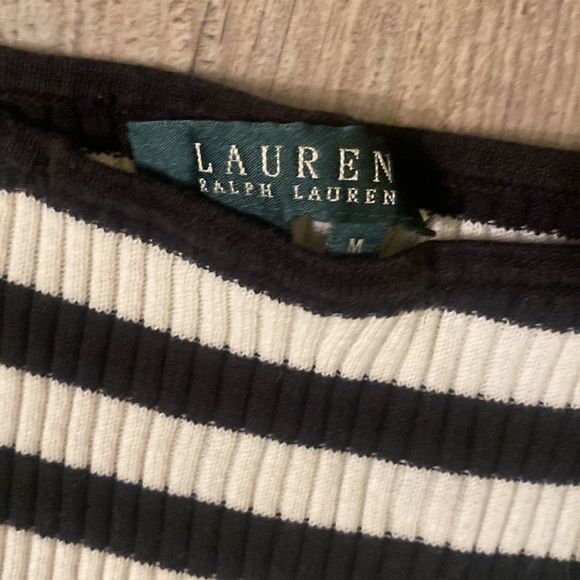 NWOT Ralph Lauren Boat Neck 3/4 Sleeve Top Size Medium - Picture 2 of 6